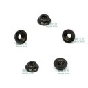 M3 Hardened Carbon Steel Serrated Flange Nut - Black