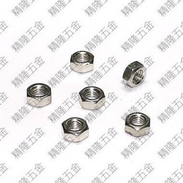 Carbon Steel M6 GB52 Silver Hex Lock Nut