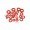Red Round Insulation Paper Mat Washer (M2)