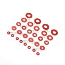 Red Round Insulation Paper Mat Washer (M5)