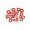 Red Round Insulation Paper Mat Washer (M3)