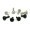 M5.0 x 20mm Black Thumb Screws (M5X20)