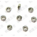 Carbon Steel M2 Silver Hex Lock Nut