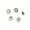 M4 Hardened Carbon Steel Serrated Flange Nut - Silver