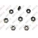 Carbon Steel M3.5 #6-32 Black Hex Lock Nut