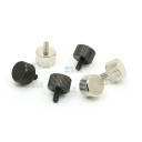 M3.0 x 6mm Black Flat Thumb Screws (M3X6-BF)