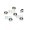 Carbon Steel M3 (#4-40) Silver Hex Lock Nut