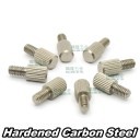M4 x 7mm Sliver Flat Thumb Screws (M4X7F)
